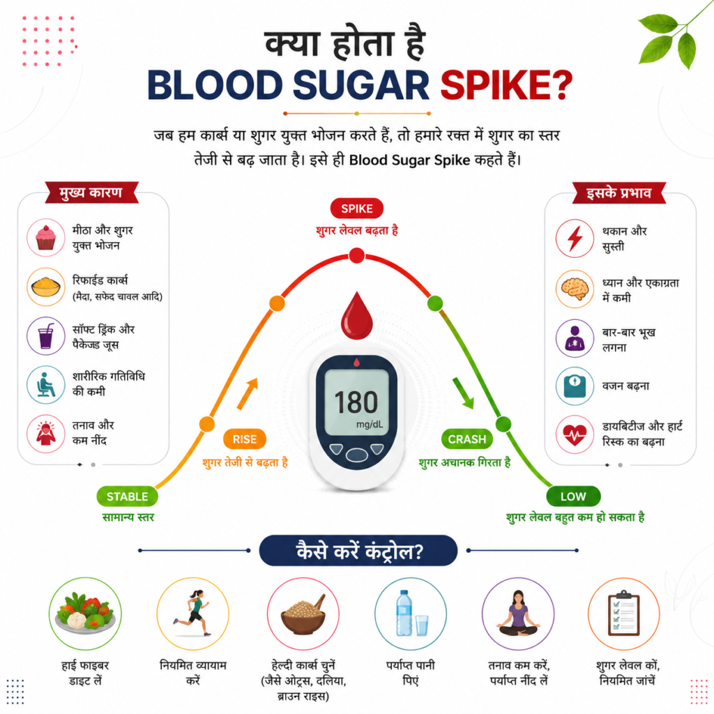 What is blood sugar spike?