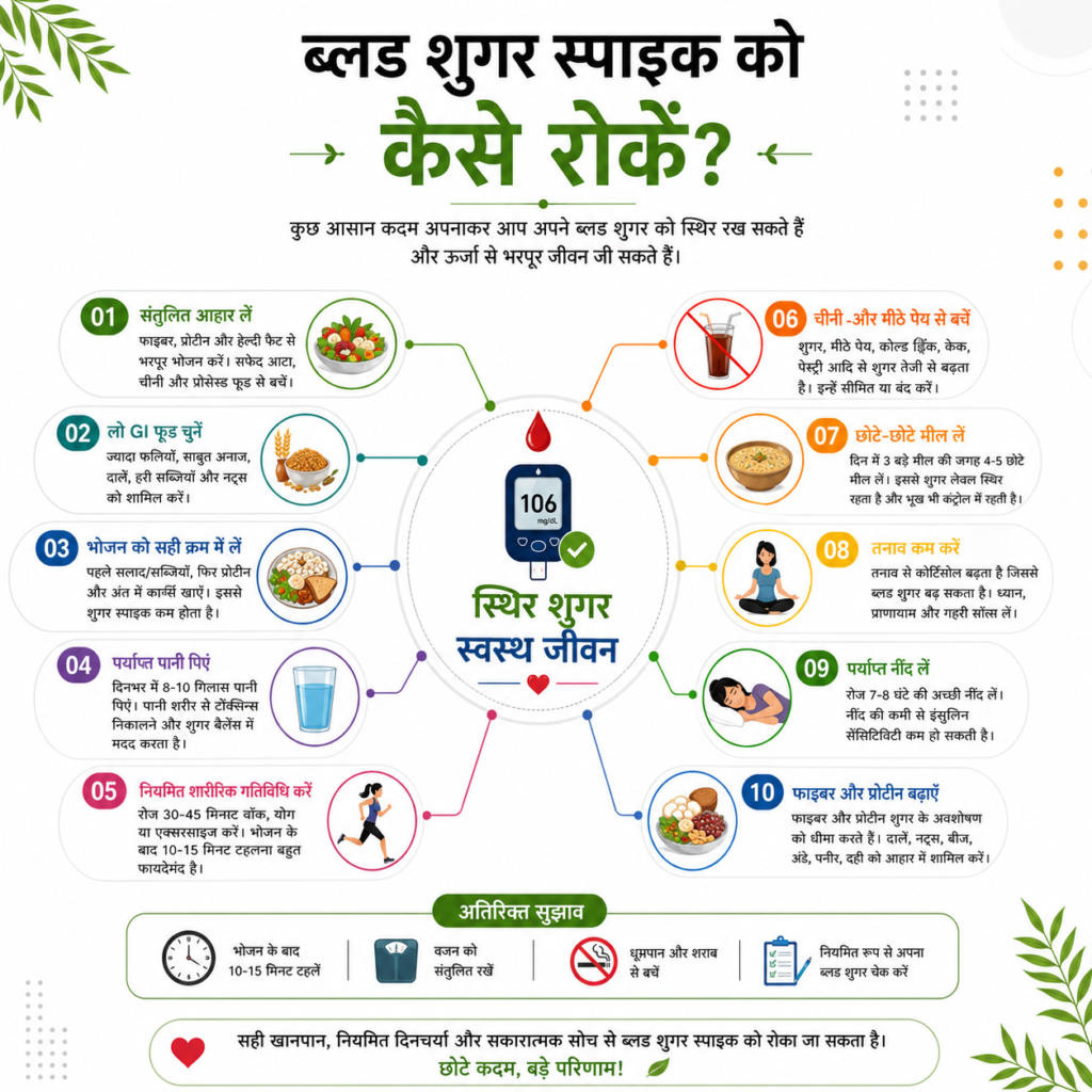 How to Stop blood sugar spike