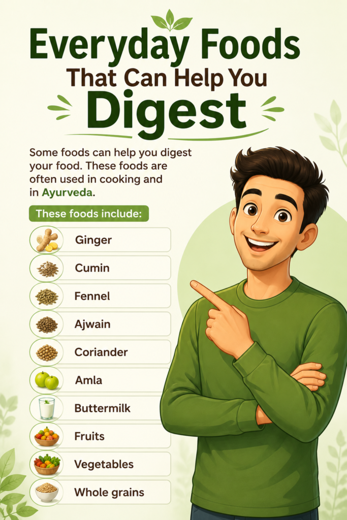 Everyday foods that can help you in your Digestion.
