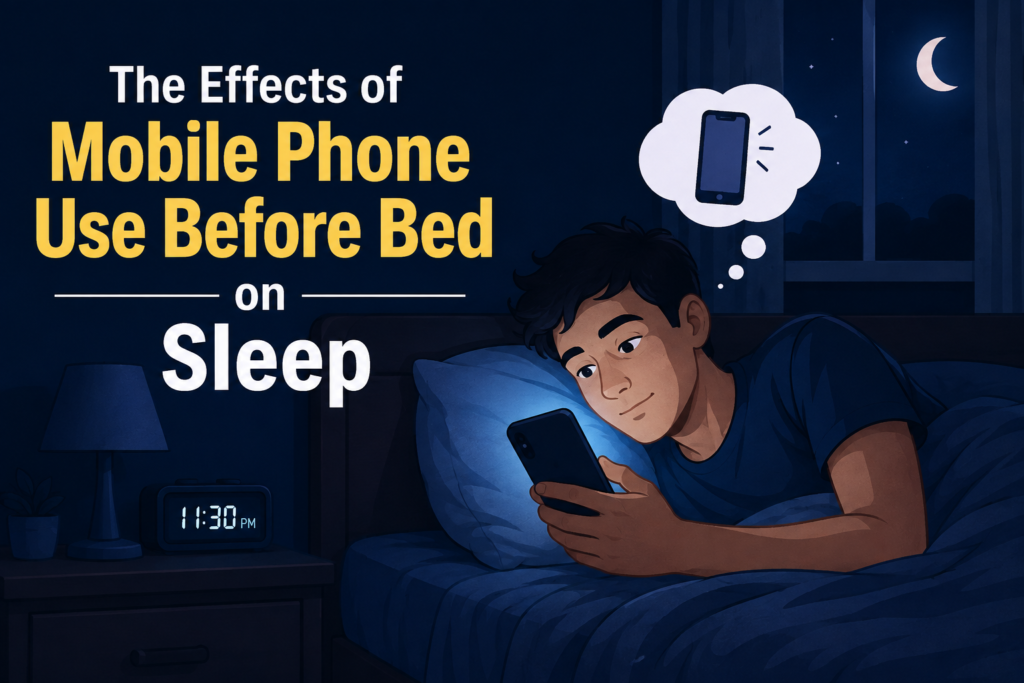 The Effects of Mobile Phone Use Before Bed on Sleep