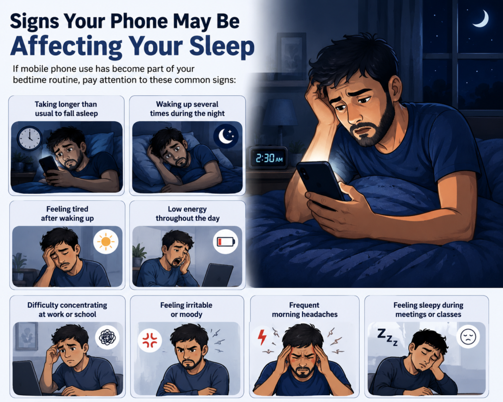 Signs Your phone may be affecting your sleep