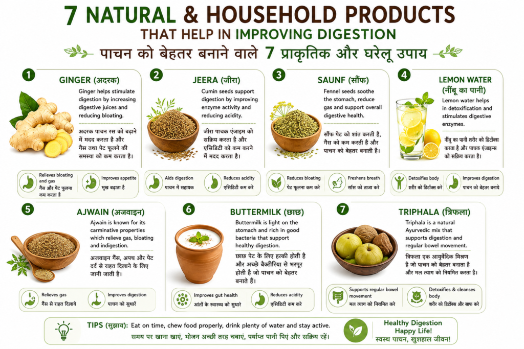 Household Products that help in improving digestion