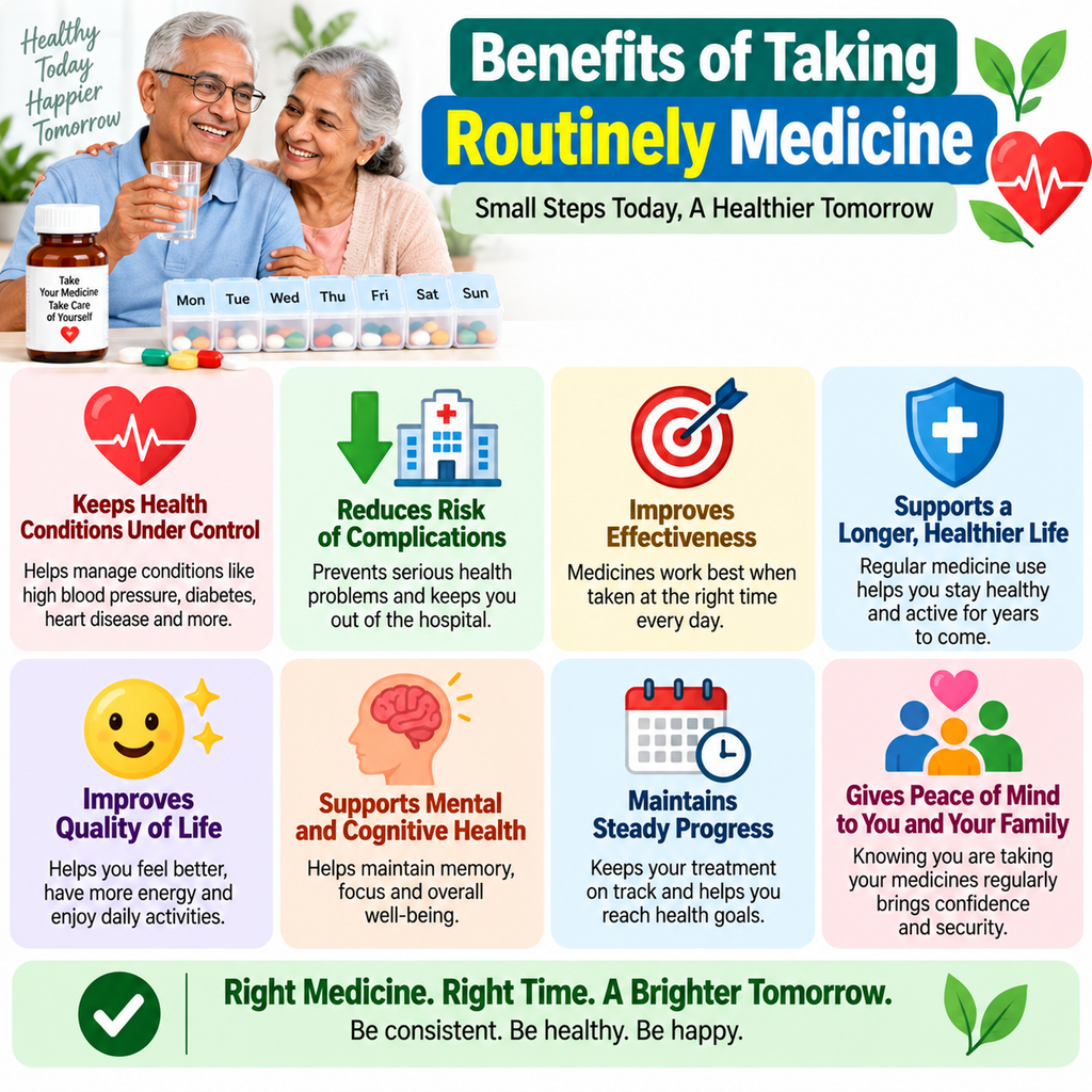 Benefits of having routinely medicine